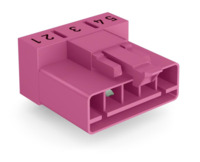 Stecker, 5-polig, pink, 890-895/011-000