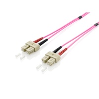 Equip Optikai Kábel - 255523 (OM4, SC/SC, 50/125µ, LSOH, lila, 3m)