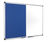 Bi-Office Maya Combination Board Blue Felt/Magnetic Whiteboard Aluminium Frame 1200x900mm
