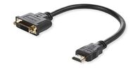 Adapter HDMI - DVI M/F, 15CM Black, HDMI to DVI (24+1) Signal can go both ways HDMI Adapter