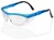 B BRAND Utah Veiligheidsbril, UV-Filter, Transparant / Blauw (doos 10 stuks)