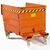 Mobile tilting skip with tilting mechanism