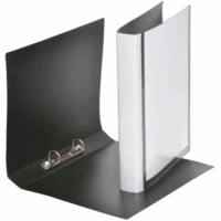 Präsentations-Ringbuch A4 2-Ringe 25mm Rücken 40mm PP schwarz
