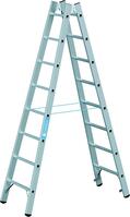 Stehleiter Coni B 2x10 Sprossen Leiterlänge 2,90 m Arbeitshöhe 4,05 m