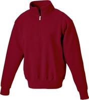 Sweatshirt Workwear, Half Zip, Gr. XL,weinrot