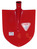 Frankforter schop DIN 20121 Gr 5 300x270mm rood z/steel
