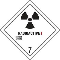 COSHH Radioactive i 7 label