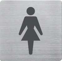 Wzorowy interpretacja: Tabliczka informacyjna "WC damskie"