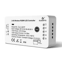 Gledopto Zigbee Pro RGBW LED vezérlés (Zigbee+RF) 12V / 24V / 36V / 48V / 54V DC (GLE-REL-C007P)