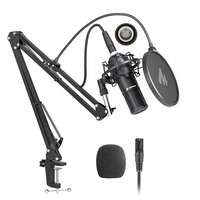XLR Cardioid Vocal Studio Microphone with Boom Arm Kit