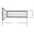 Toolcraft Phillips Countersunk Screw DIN 965 Polyamide M4 x 25mm Pack Of 10 Image 2