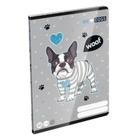 Füzet LIZZY CARD A/5 32 lapos kockás 27-32 We Love Dogs Woof