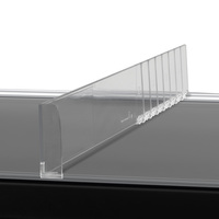 Shelf Divider / Product Stopper / Divider Series "MP", straight, with product stopper and break points | 485 mm 60 mm 60 mm 8 from 285 mm 8 break poin
