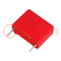 Capacitor: polypropylene; Y2; 2.2nF; 4x9.5x13mm; THT; ±10%; 10mm