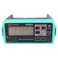 Medidor: impedancia de bucle de cortocircuito; LCD; VAC: 25÷500V