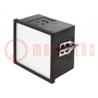 Enclosure: panel; X: 96mm; Y: 96mm; Z: 63mm; black; Series: Uninorm