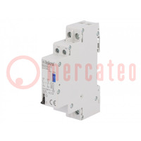 Relay: installation; bistable,impulse; NC + NO; Ucoil: 230VAC