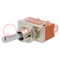 Switch: toggle; Pos: 2; SPST; ON-OFF; 15A/250VAC; 15A/30VDC