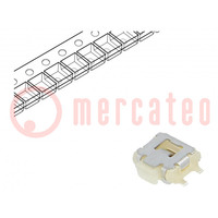 Microschakelaar TACT; SPST-NO; pos: 2; 0,05A/12VDC; SMT; geen; 2,2N