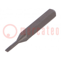 Screwdriver bit; slot; 1,5x0,25mm; Overall len: 28mm; MICRO