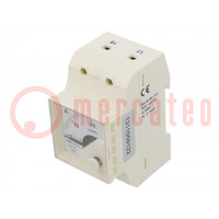 Ammeter; for DIN rail mounting; I AC: 0÷100A; True RMS; Class: 1.5