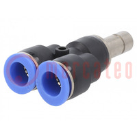 Plug-in connector; Y-Yap spliYYer; -0.95÷15bar; BLUELINE; 0÷60°C
