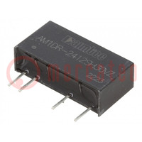 Converter: DC/DC; 1W; Uin: 22.8÷25.2V; Uout: 12VDC; Iout: 83mA; SIP7