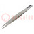 Tweezers; Tweezers len: 125mm; universal; Blade tip shape: flat