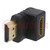 Adapter; HDMI socket 90°,HDMI plug; black