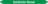 Mini-Rohrmarkierer - Entchlortes Wasser, Grün, 0.8 x 10 cm, Polyesterfolie