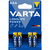 VARTA Piles Micro AM-4, AAA, LR03, pack de 4, 1,5V, en Blister