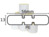 Etiketten - 8000D Jewelery(ThermoDirekt), Schmuck Juwelier-Polypropylen-Etikett mit Flügel, gestrichen weiss, 56 x 13mm, D102mm, Kern25mm, 3510 Eti/Ro - inkl. 1st-Level-Support