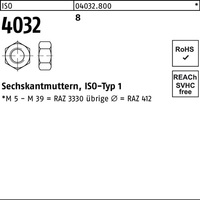 Sechskantmutter ISO 4032 M30 8 25 Stück