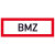 Hinweisschild für den Brandschutz BMZ, 3M Folie refl.,29,70x10,50cm DIN 4066-D1
