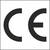 CE-Kennzeichnung, 500 Folienetiketten auf Rolle, Größe 1,25x1,25 cm