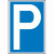 Parkplatzschild Symbol: P, Kunststoff, 25x40 cm
