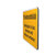 Hinweisschild für Gewerbe und Privat, Privatgrundstück - Unbefugten ist das Betreten und Befahren verboten!, Aludibond gelb, 30,0 x 20,0 cm