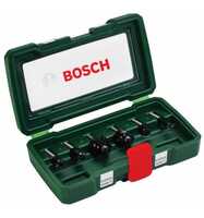 Bosch Fräser-Set-HM, 6-tlg., Ø 8 mm Schaft