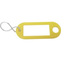 Produktbild zu Schlüsselanhänger - mit Aufhängeloch, Kunststoff gelb