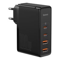 1_Baseus GaN2 Pro Schnellladegerät 100W USB / USB Typ C Quick Charge 4+ Power Delivery Schwarz (CCGAN2P-L01)