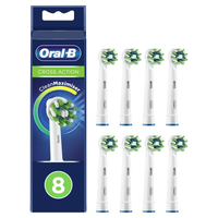ORAL B REPLACEMENT BRUSH HEADS WITH CLEAN MAXI MISA CROSSACTION TECHNOLOGY - VARIANT: 8 PCS