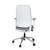 Bürostuhl / Drehstuhl CHIARO T4 WHITE Stoff grau hjh OFFICE