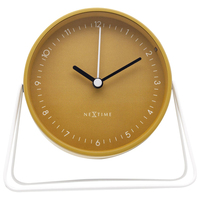 NeXtime Berlin Tisch Quartz clock Rund Gelb