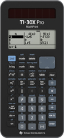 Texas Instruments TI-30X Pro MathPrint calculator Pocket Wetenschappelijke rekenmachine Zwart