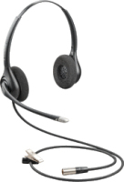 POLY HW261N-DC DUAL CHAN 30IN CBL TA6MLX CONN Headset Bedraad Hoofdband Kantoor/callcenter Zwart
