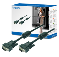 LogiLink CV0017 VGA-Kabel 15 m VGA (D-Sub) Schwarz