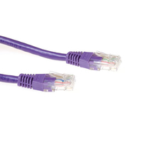 ACT CAT6A UTP 15m cable de red Púrpura U/UTP (UTP)