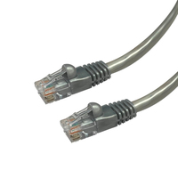 Videk Enhanced Cat5e Booted UTP RJ45 to RJ45 Patch Cable Silver 20Mtr