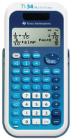 Texas Instruments TI-34 calculator Pocket Wetenschappelijke rekenmachine Blauw