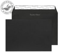 Blake Creative Colour Jet Black Peel and Seal Wallet C5 162x229mm 120gsm (Pack 500)